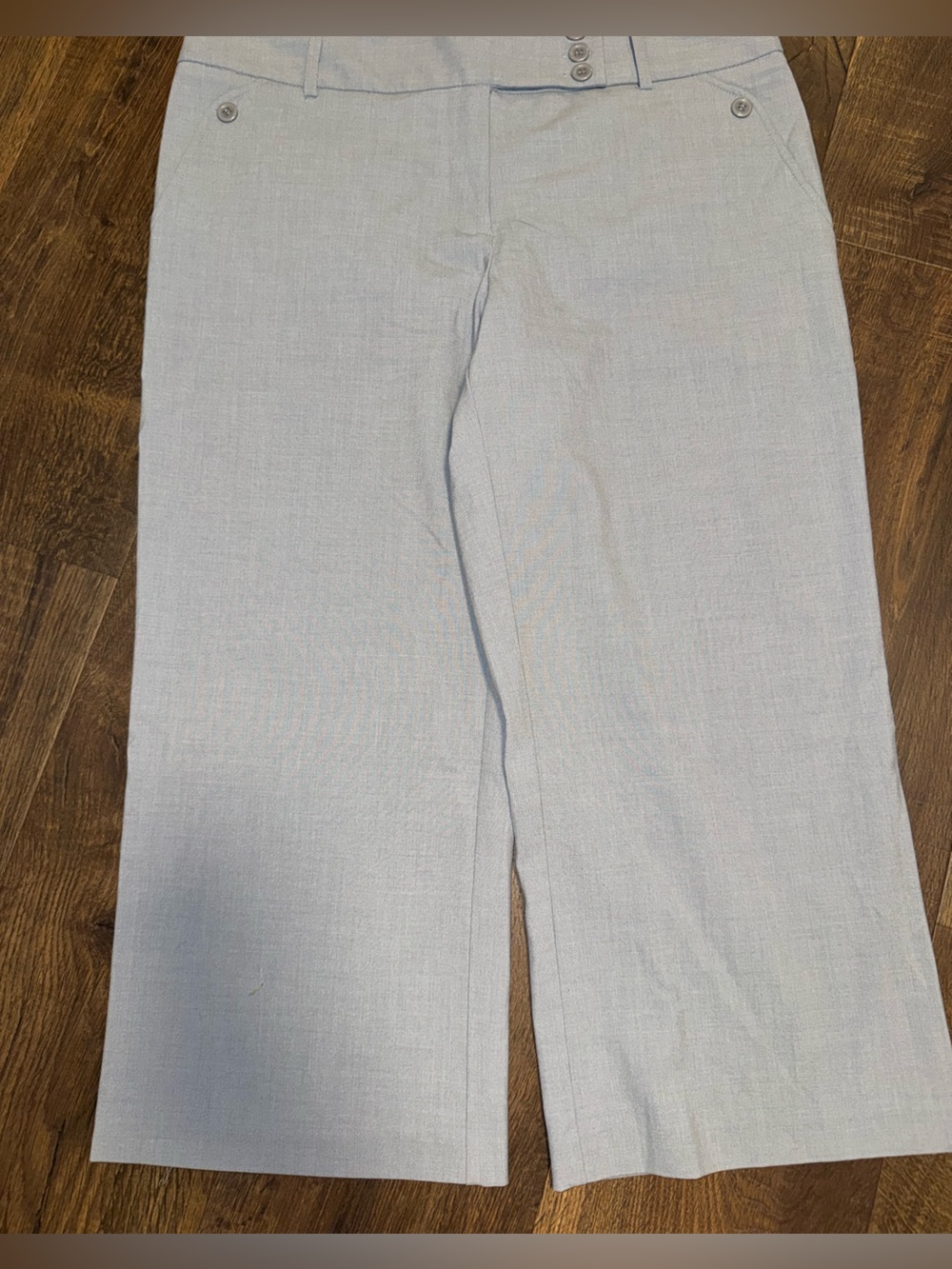 Courtenay Light Blue Straight-Leg Women’s Pants